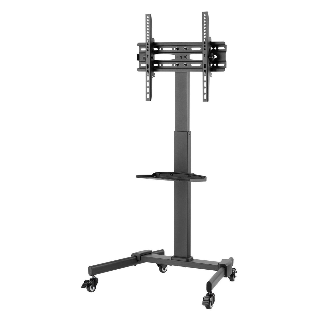 AV:Link Compact Height Adjustable TV Trolley With Shelf - 32 x 55 Inch