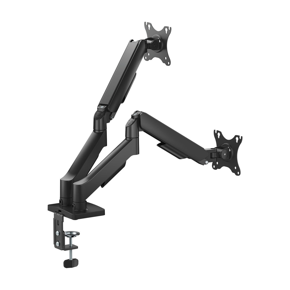 AV:Link Full Motion Dual Gas Spring Monitor Arm with USB Hub