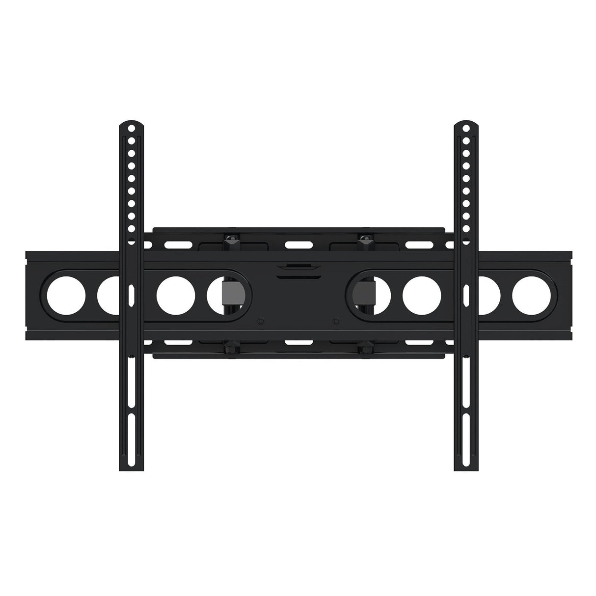 The AV:Link VESA Full Motion TV Bracket (32–70 Inch) features two vertical rails, a horizontal base with circular cutouts, and a sturdy wall plate for secure, VESA-compatible TV mounting.