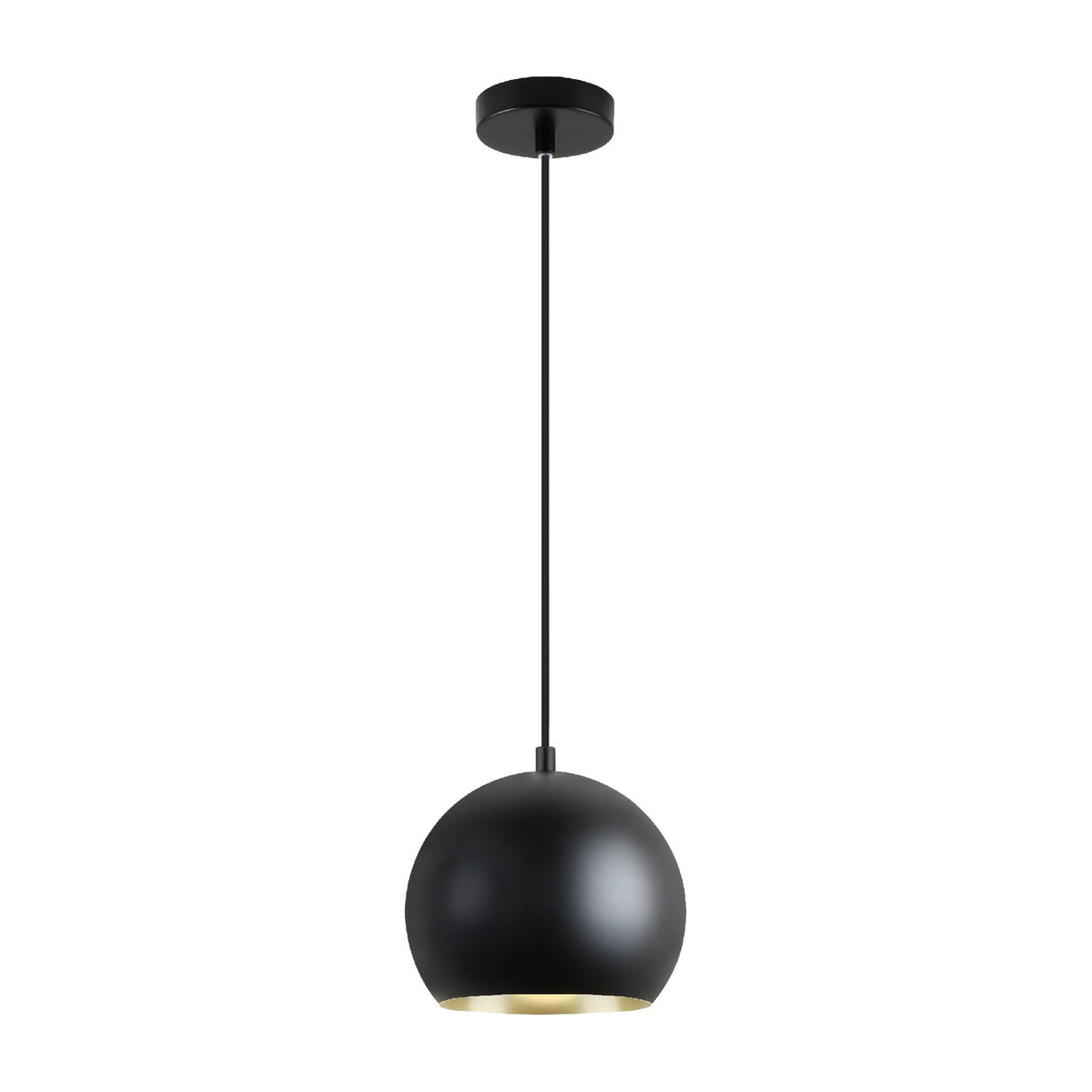 Olena Pendant Light - Black and Brass