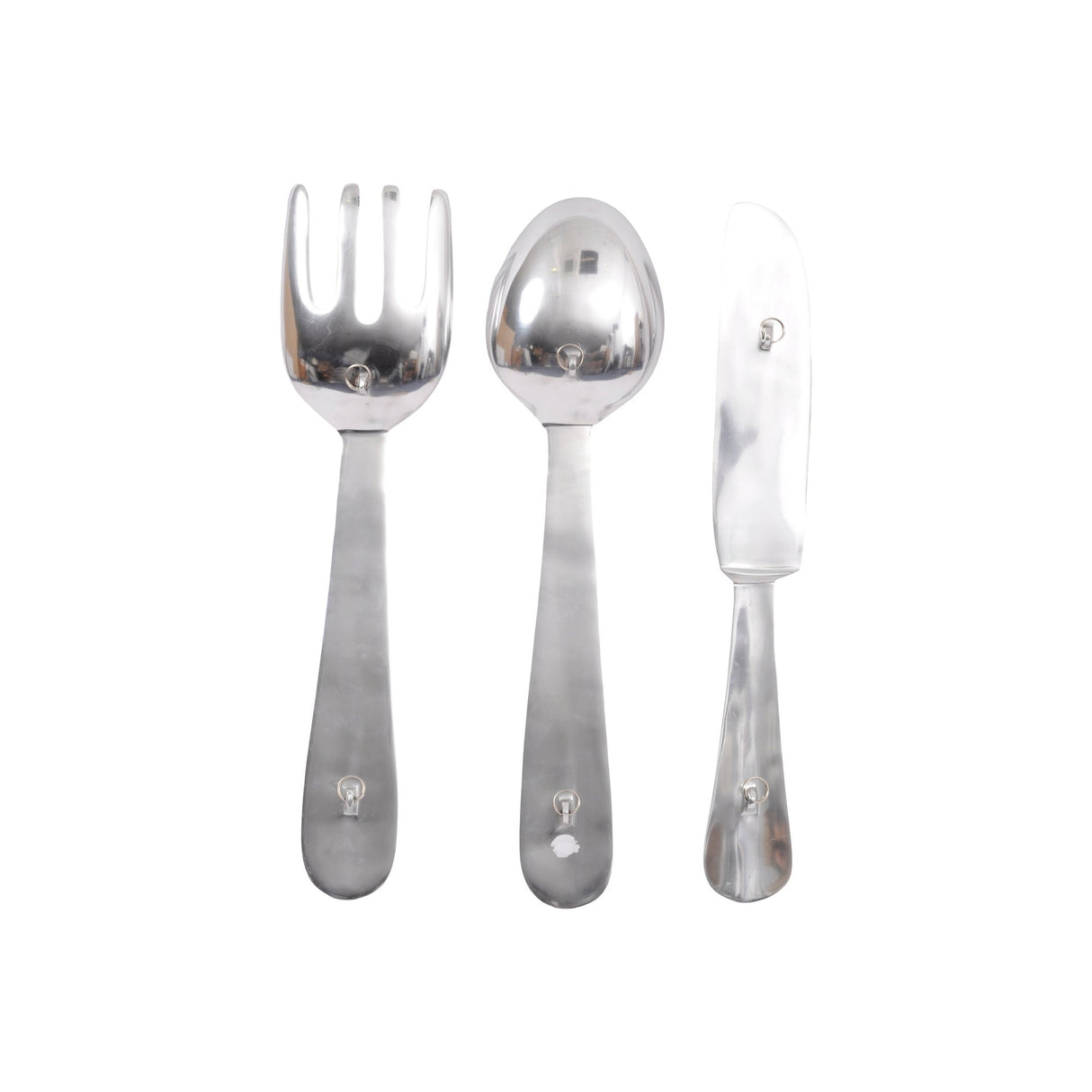 Aluminium Cutlery Set Wall Hanging - 13x60cm