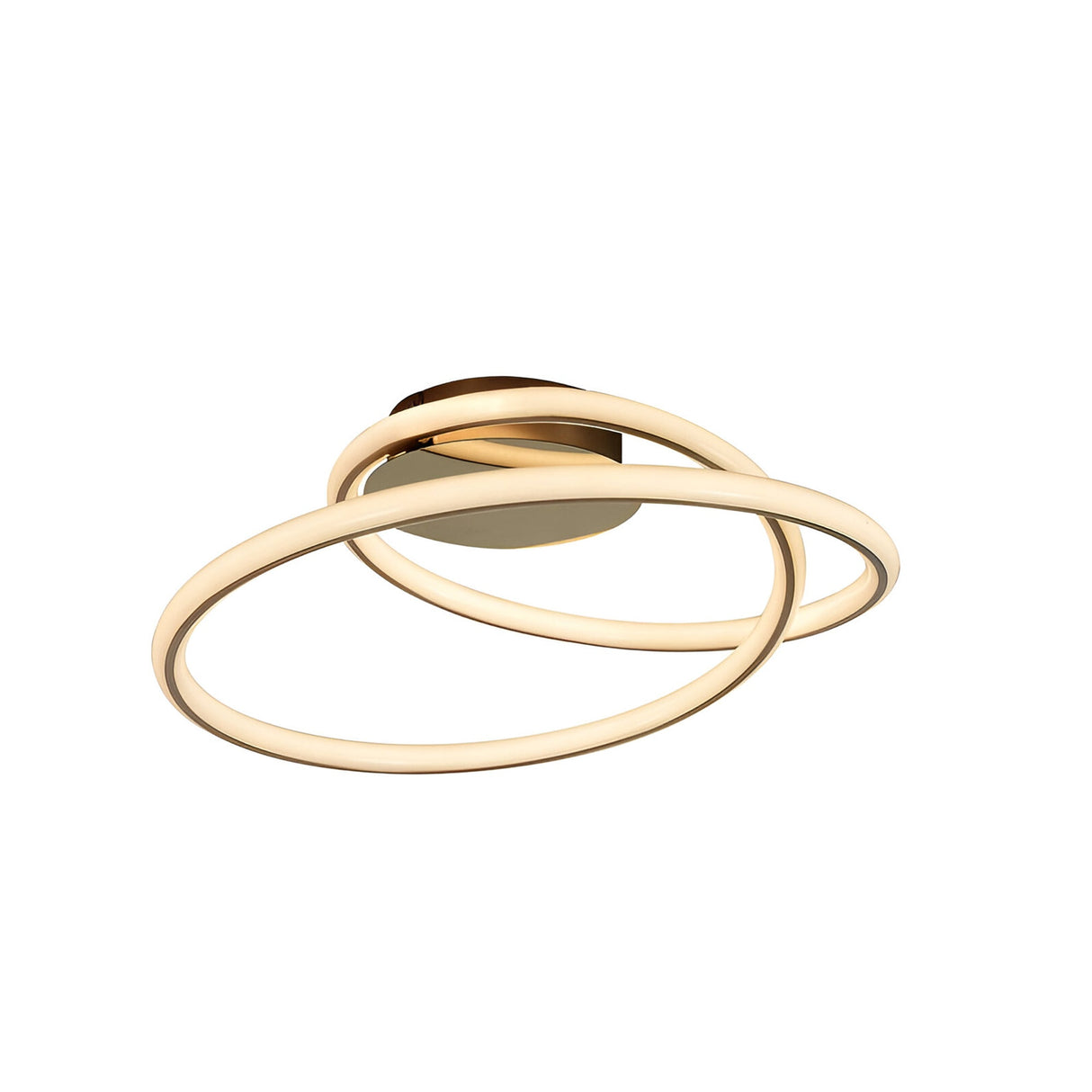 Tube LED Semi-Flush Light 44W 3000K - Gold