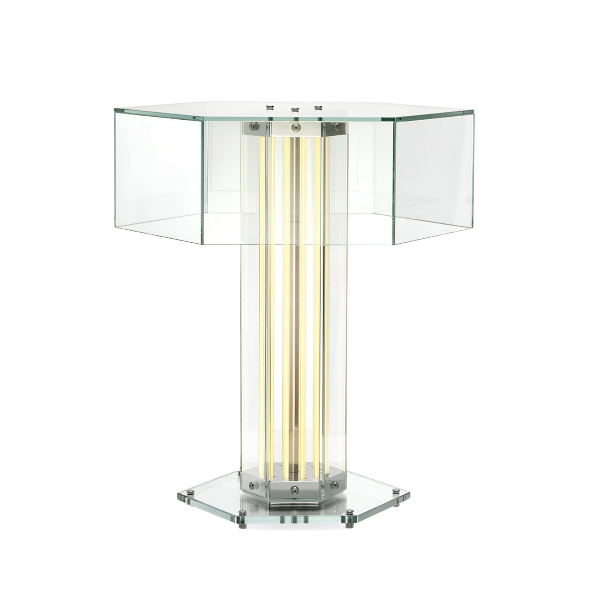 Vetra Dimmable LED Strip Table Lamp - Clear