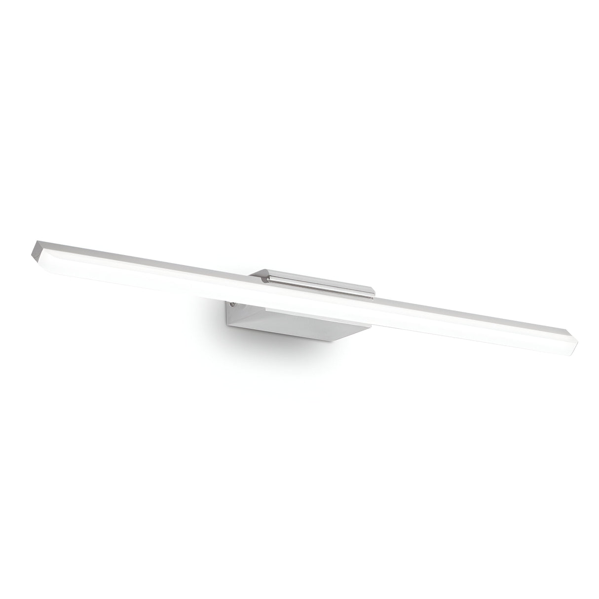 The Luxix LED Bathroom Mirror Light 17W 3000K in Chrome features a sleek and modern design with a long, horizontal format. It projects a bright white glow, making it perfect for contemporary interiors. With its energy-efficient LED technology and minimalist styling, this 62cm wall-mounted fixture is an ideal choice for bathroom settings.