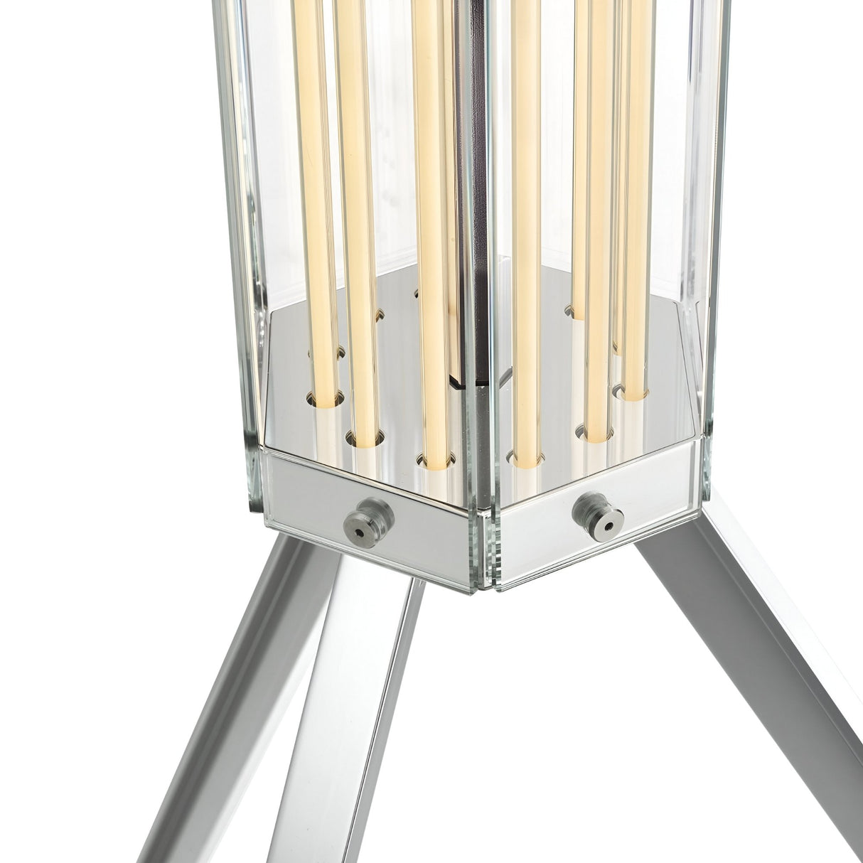 Vetra Dimmable LED Strip Floor Lamp - Clear