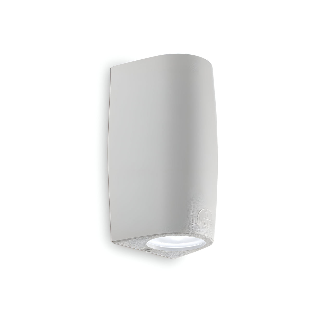 The Luz 2 Light Outdoor Wall Light in grey is a contemporary, wall-mounted LED fixture with a sleek, rectangular design. It directs light downward to produce gentle illumination on the wall, offering energy efficiency and corrosion resistance.