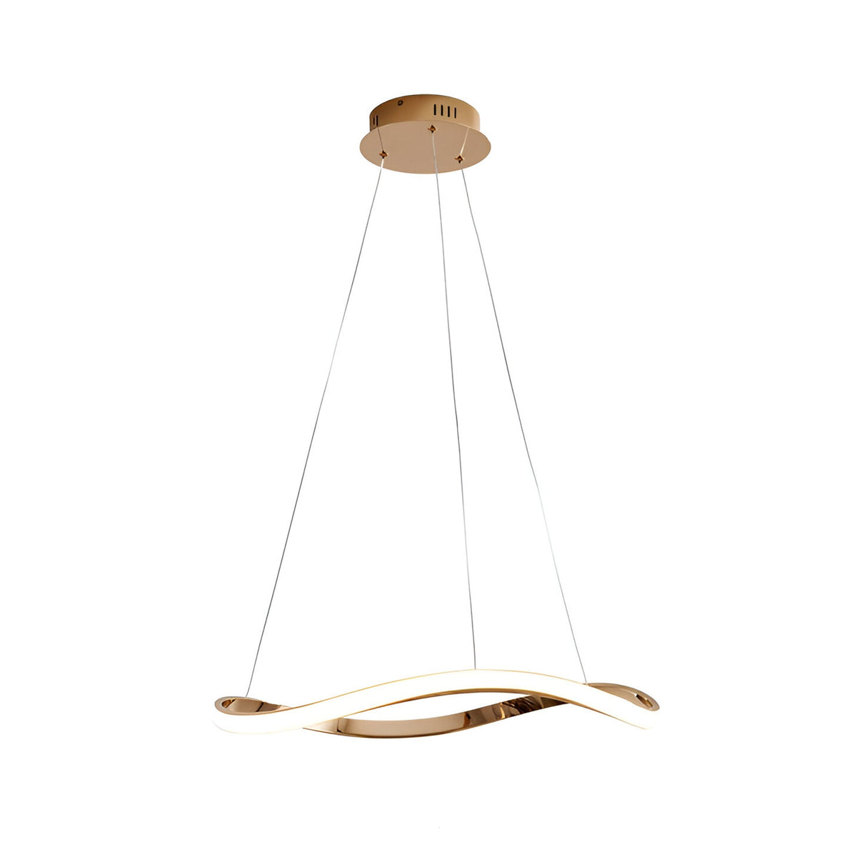 I3-Naos LED Circular Suspension Light 68W 3000K - Rose Gold