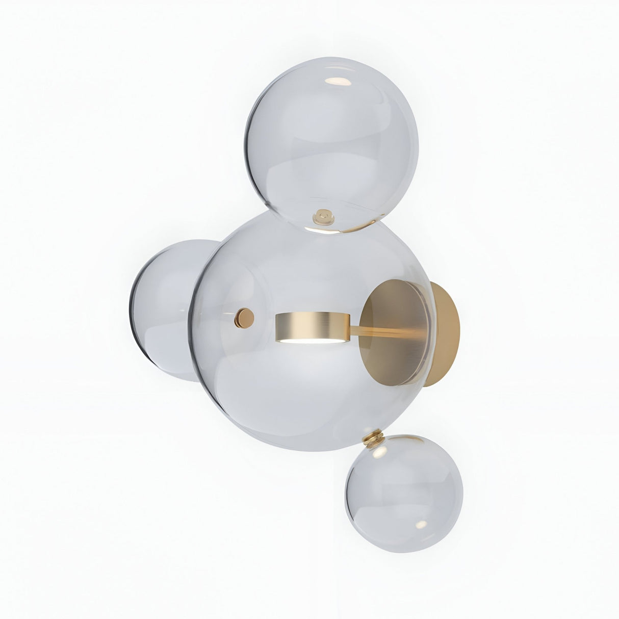 Bubble LED Glass Wall Light - Gold
