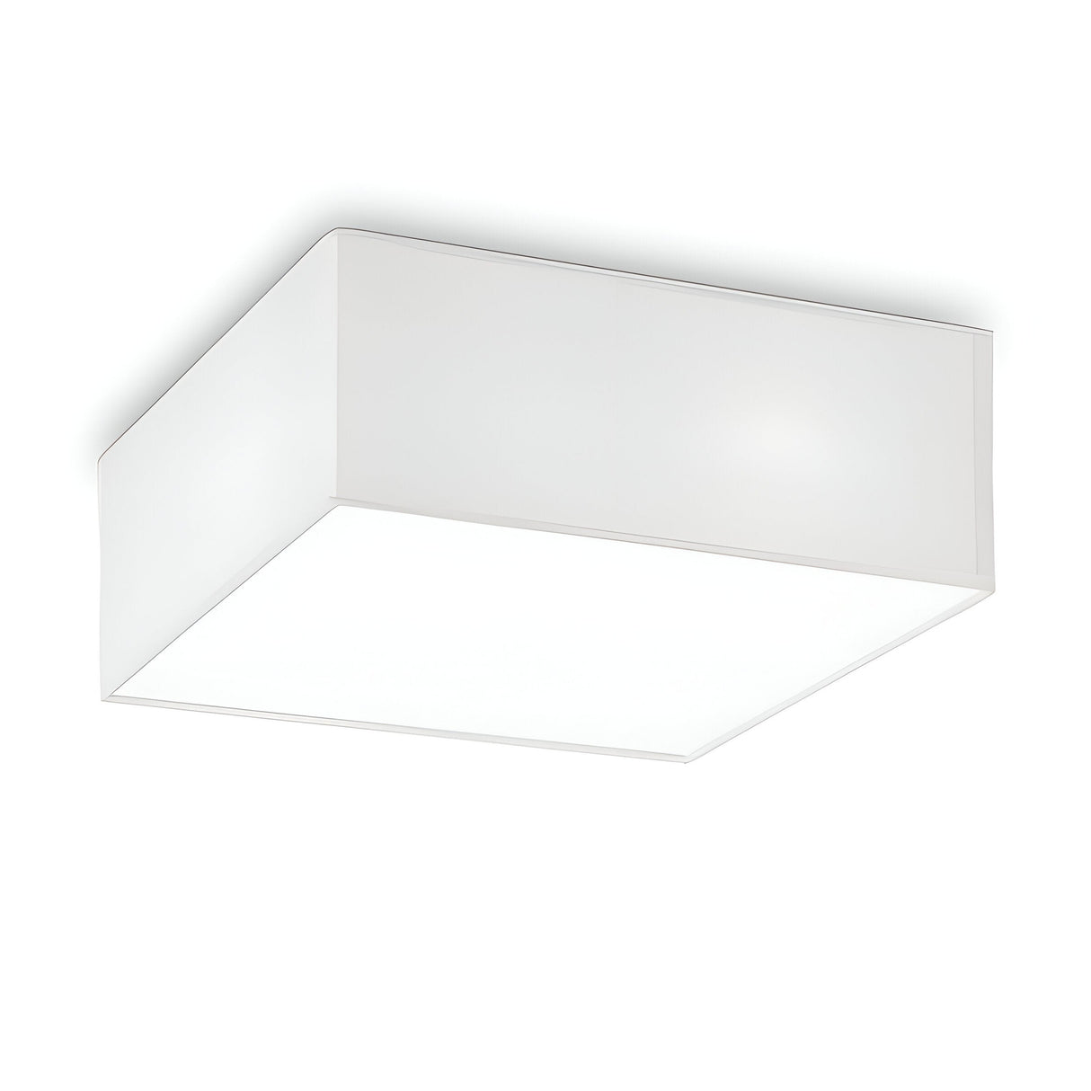 The Dream 4 Light Flush in White, with its 40cm square design and frosted finish, offers a clean and modern aesthetic. This fixture provides soft, even illumination, making it an ideal compact lighting solution for various interior settings.