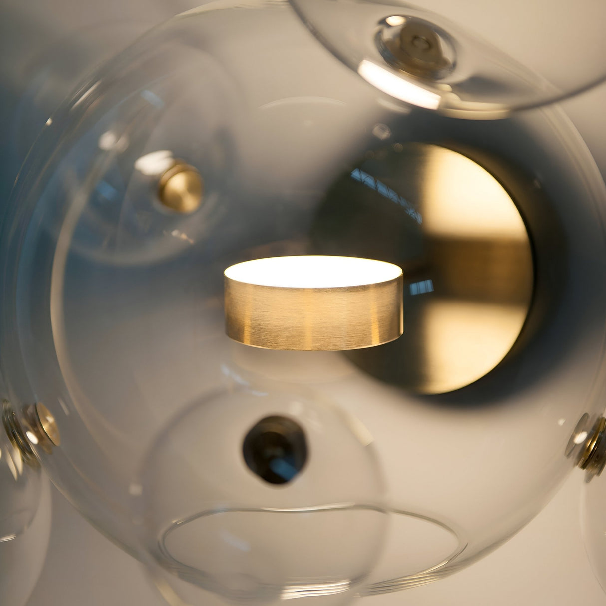 Bubble LED Glass Wall Light - Gold