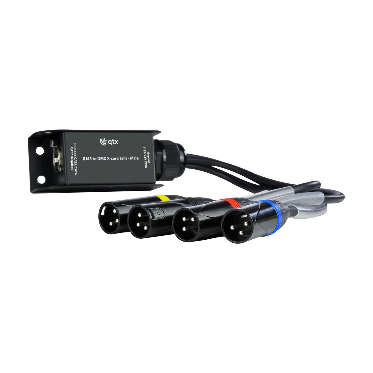 QTX RJ45 to DMX X-core Adaptor with Male Tails