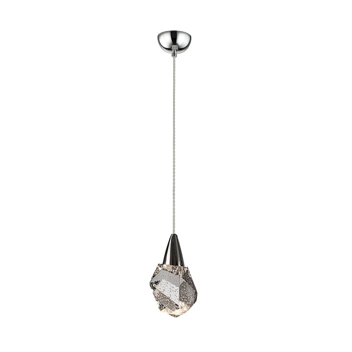 Aquaria LED Glass Pendant Light 4W 3000K - Chrome/Transparent