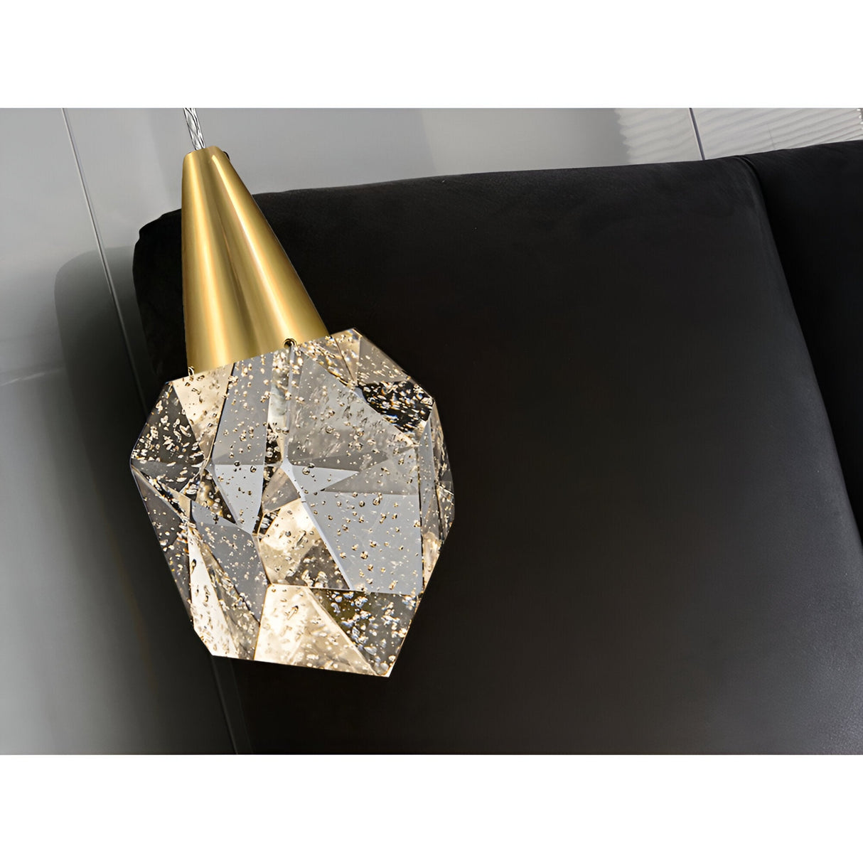 Aquaria LED Glass Pendant Light 4W 3000K - Matte Gold/Transparent