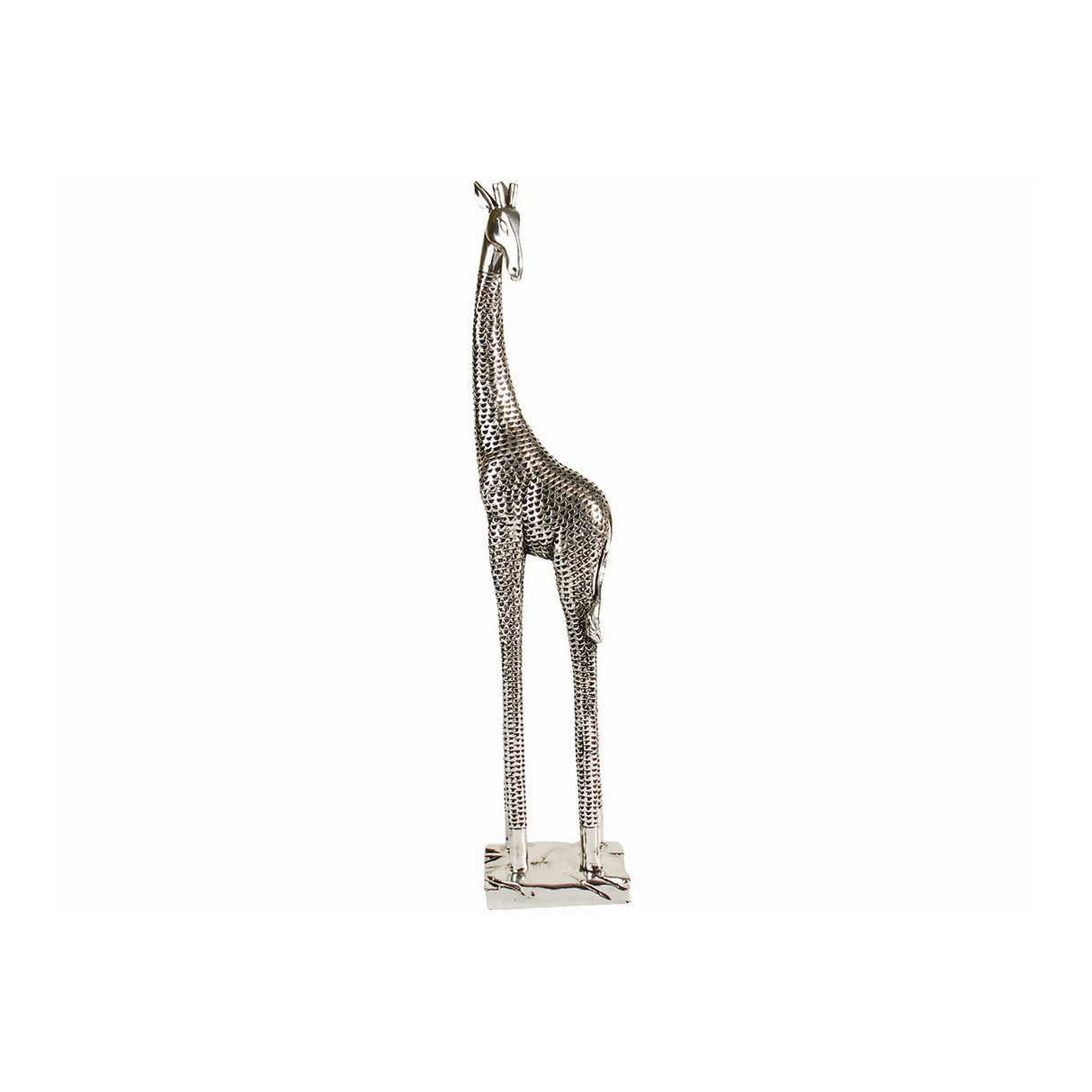 Silver Giraffe Small Figurine - 38.1cm
