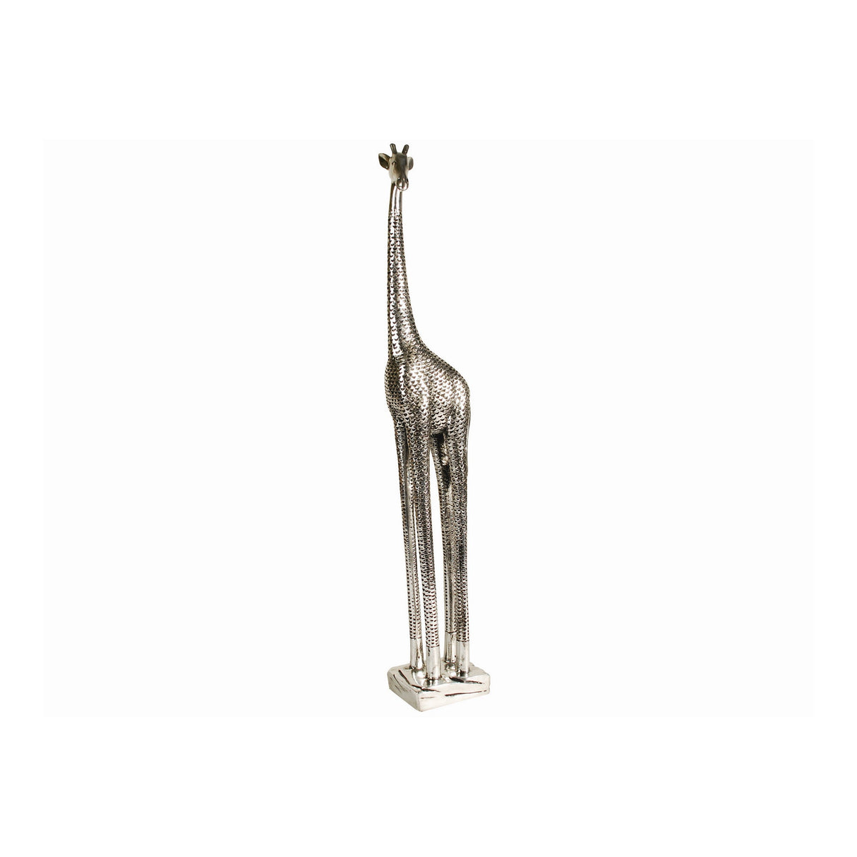 Silver Giraffe Large Figurine - 57.8cm