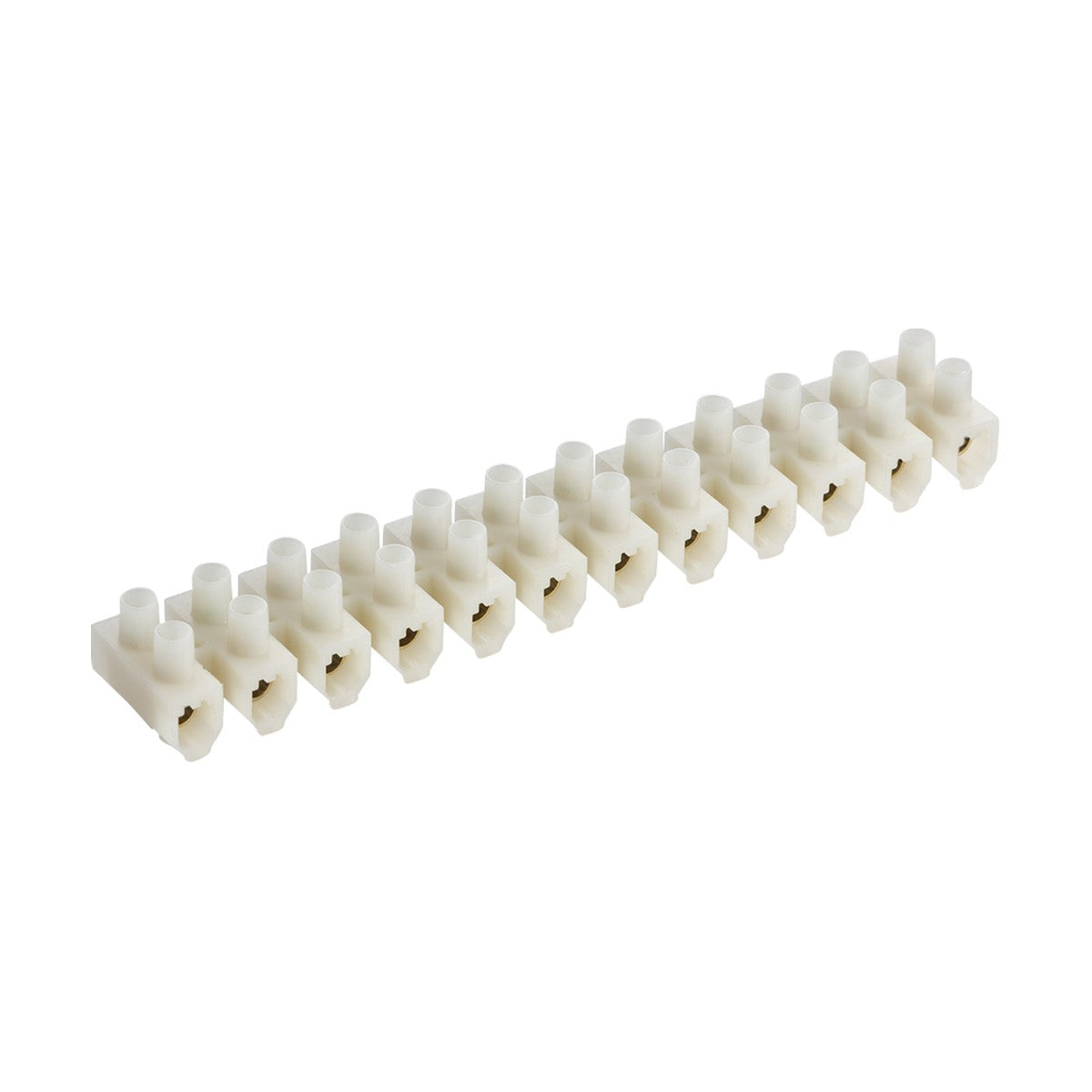 60A 12-Way Terminal Block (PA66) - Natural Colour