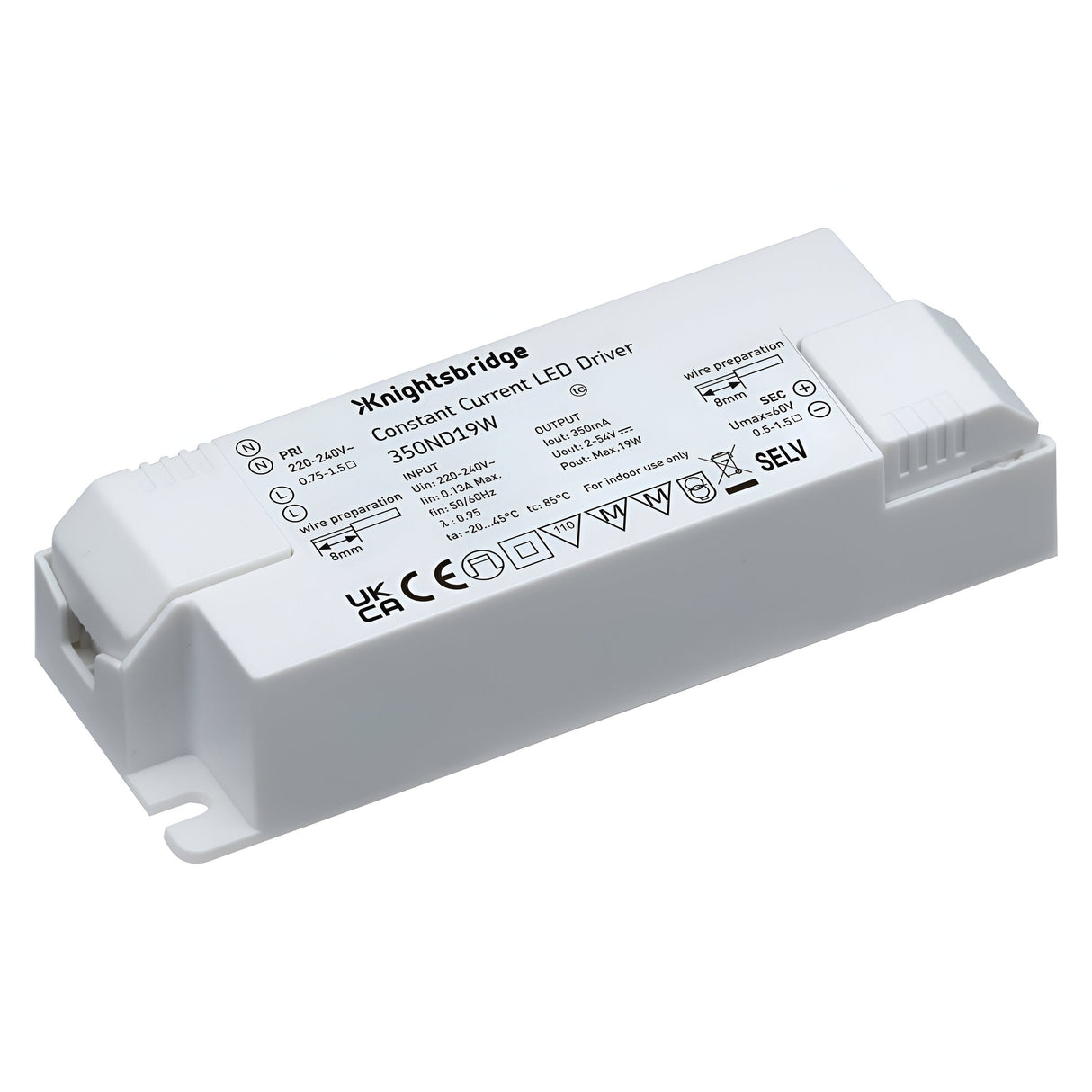 Constant Current 350mA 2-54V 19W Driver