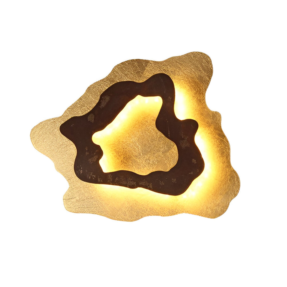 Halo LED Wall Light 11W 3000K -Gold Leaf/Corten