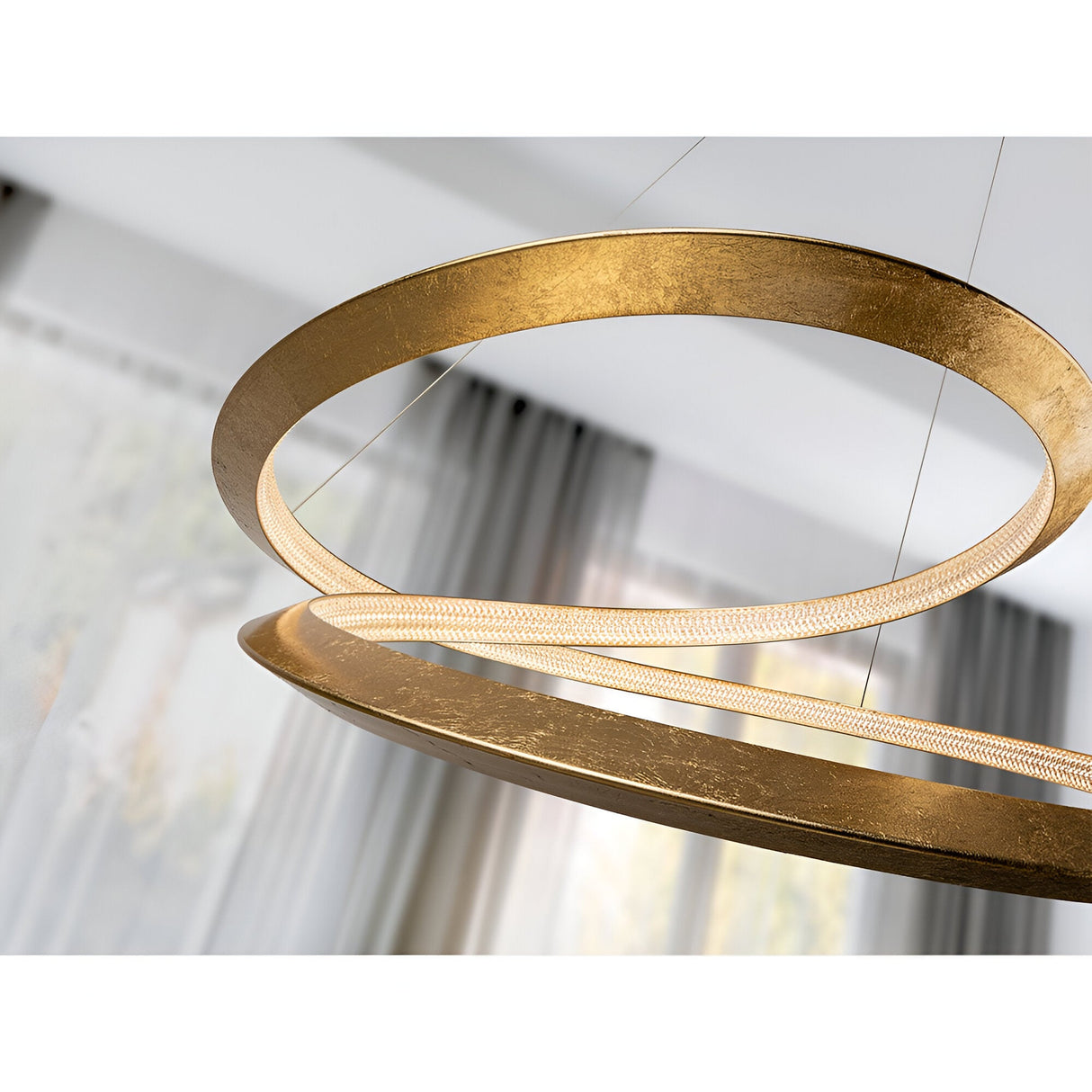 Eternity Dimmable LED Suspension Light 45W 3000K - Gold