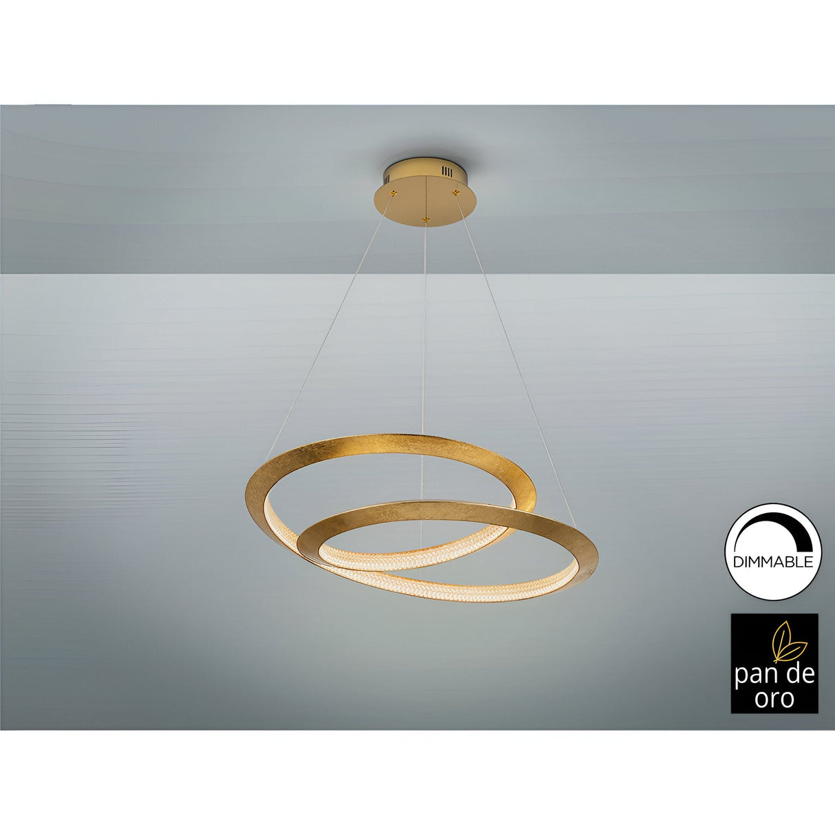 Eternity Dimmable LED Suspension Light 45W 3000K - Gold