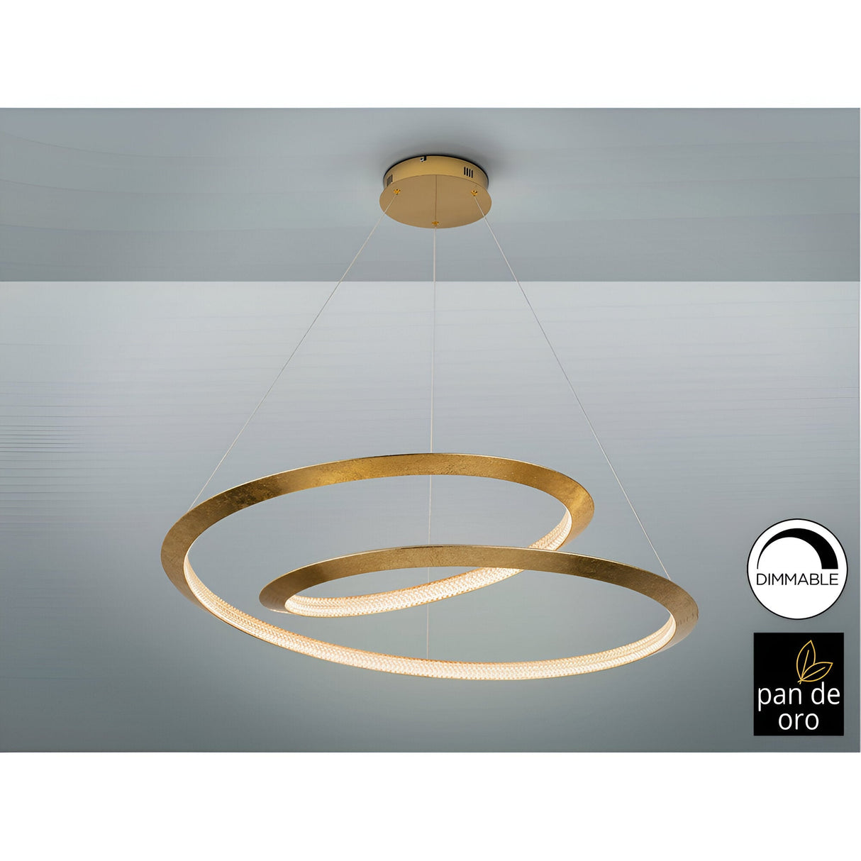 Eternity LED Suspension Light 64W 3000K - Gold