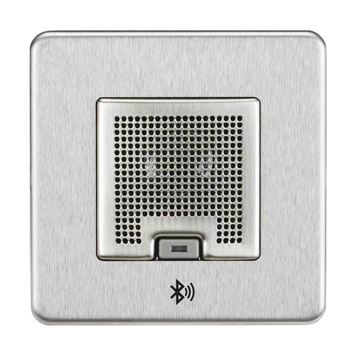 Screwless 3W RMS Bluetooth Speaker Outlet - Brushed Chrome