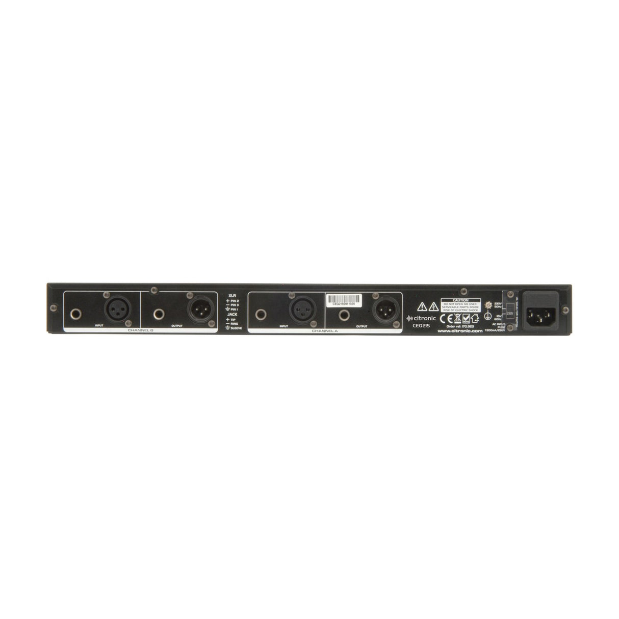 Citronic CEQ215 Dual 15-band Graphic EQ Processor