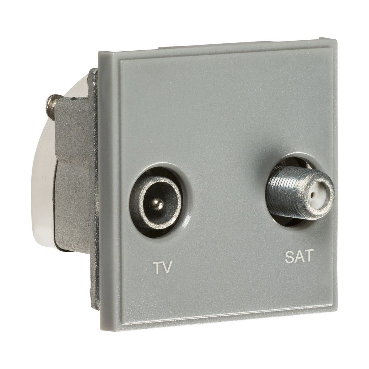 Diplexed TV /SAT TV Outlet Module 50 x 50mm - Grey
