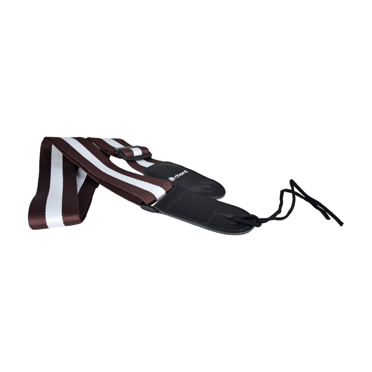 Chord GS-BR-WH Nylon Webbing Guitar Strap, Brown & White