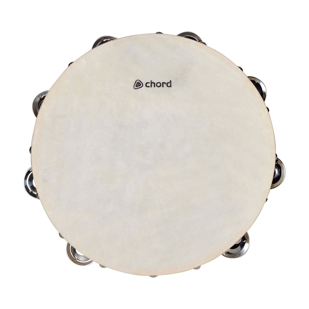 Chord TAMB10H Headed Tambourine 25cm Wooden Ring