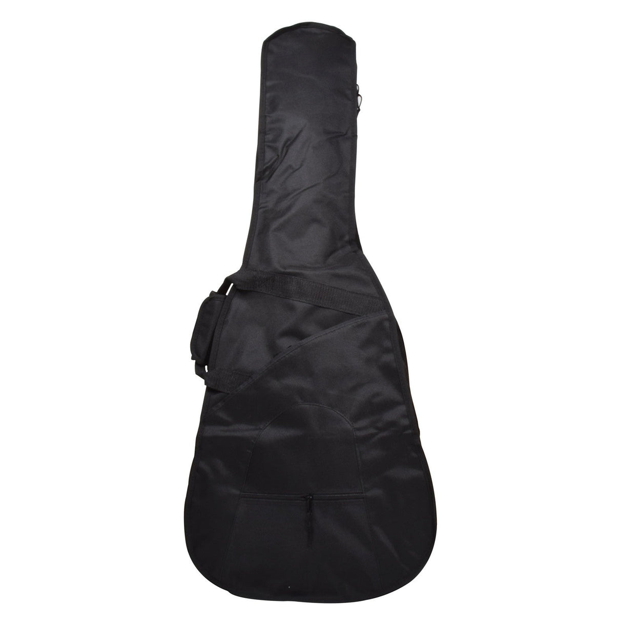 The Chord Soft Lightweight Guitar Gig Bag Classical, crafted from water-resistant nylon, features a zipper pocket and includes a shoulder strap for easy carrying. It is designed to fit the standard guitar shape, making it an essential accessory.