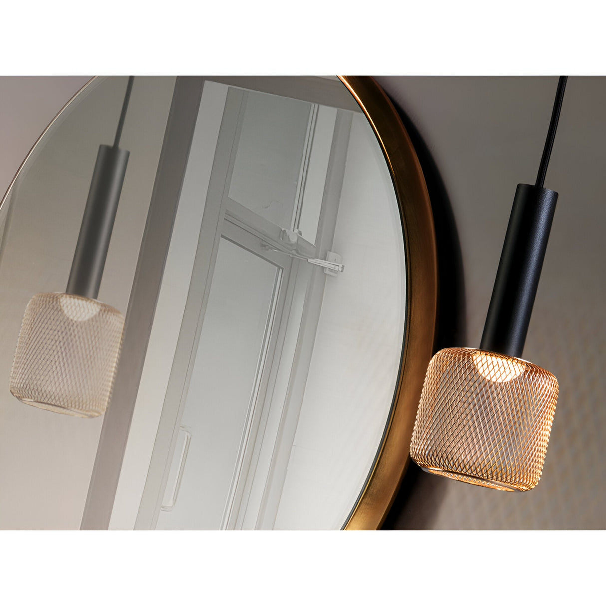 Sincro LED Pendant Light 5W 3000K - Matte Black/Rose Gold