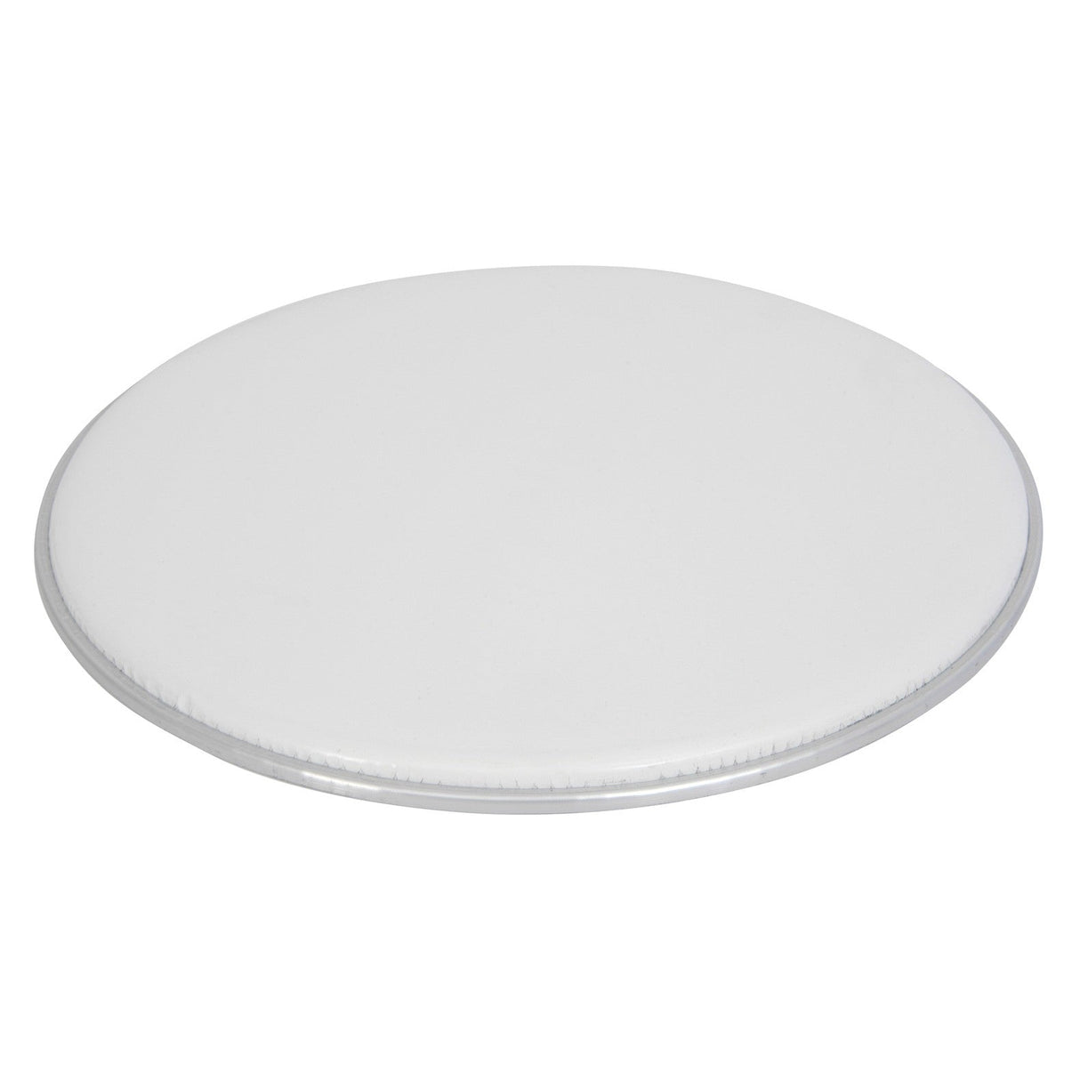 A Chord Drum Head (10in) - White is elegantly displayed against a white background, reminiscent of a plain, round, white ceramic plate.