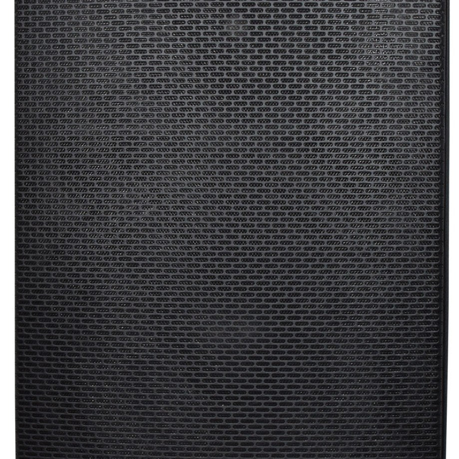 Close-up of the Citronic CAB-15 350W passive PA speaker cabinet by AVSL, showing the black metal grille front of the polypropylene enclosure.
