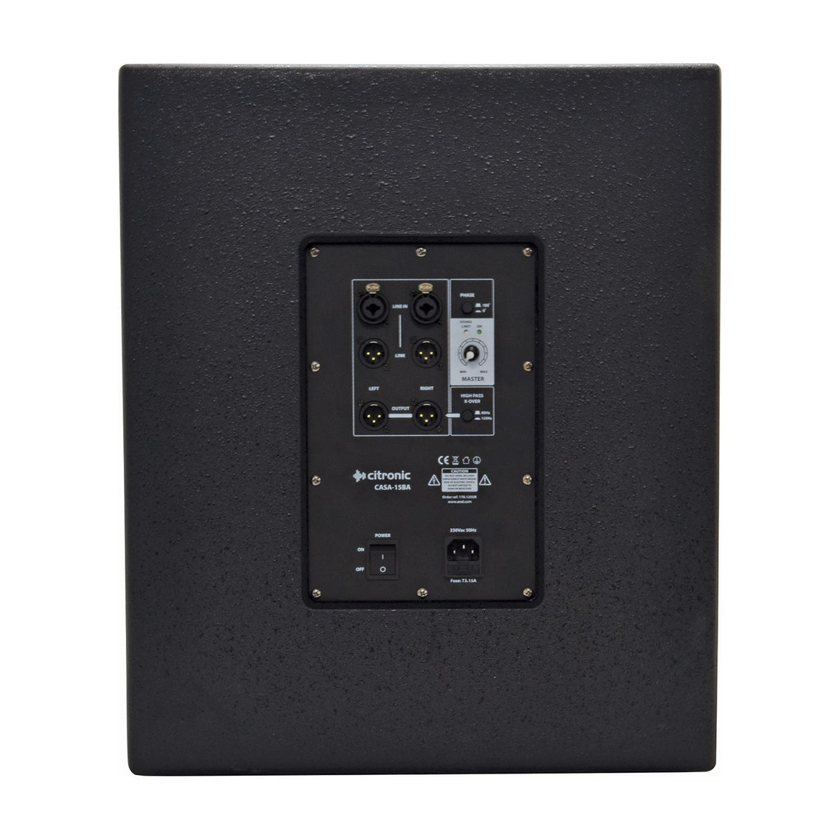 Citronic CASA-15BA 15" 500Wrms Active Subwoofer