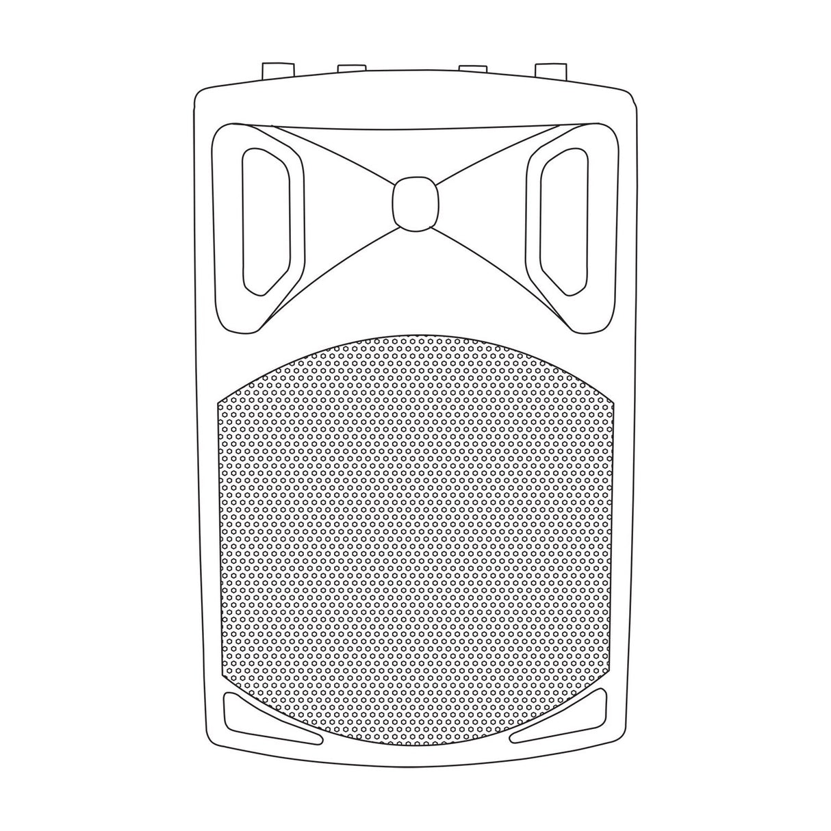 QTX QX12 Passive PA Speaker Cabinet with Ported Bass