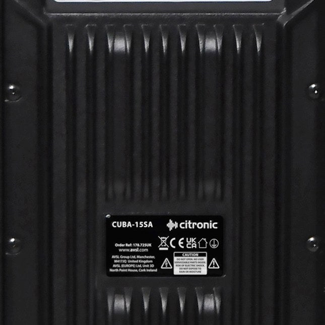 Citronic CUBA-15SA 800W Active Subwoofer Cabinet