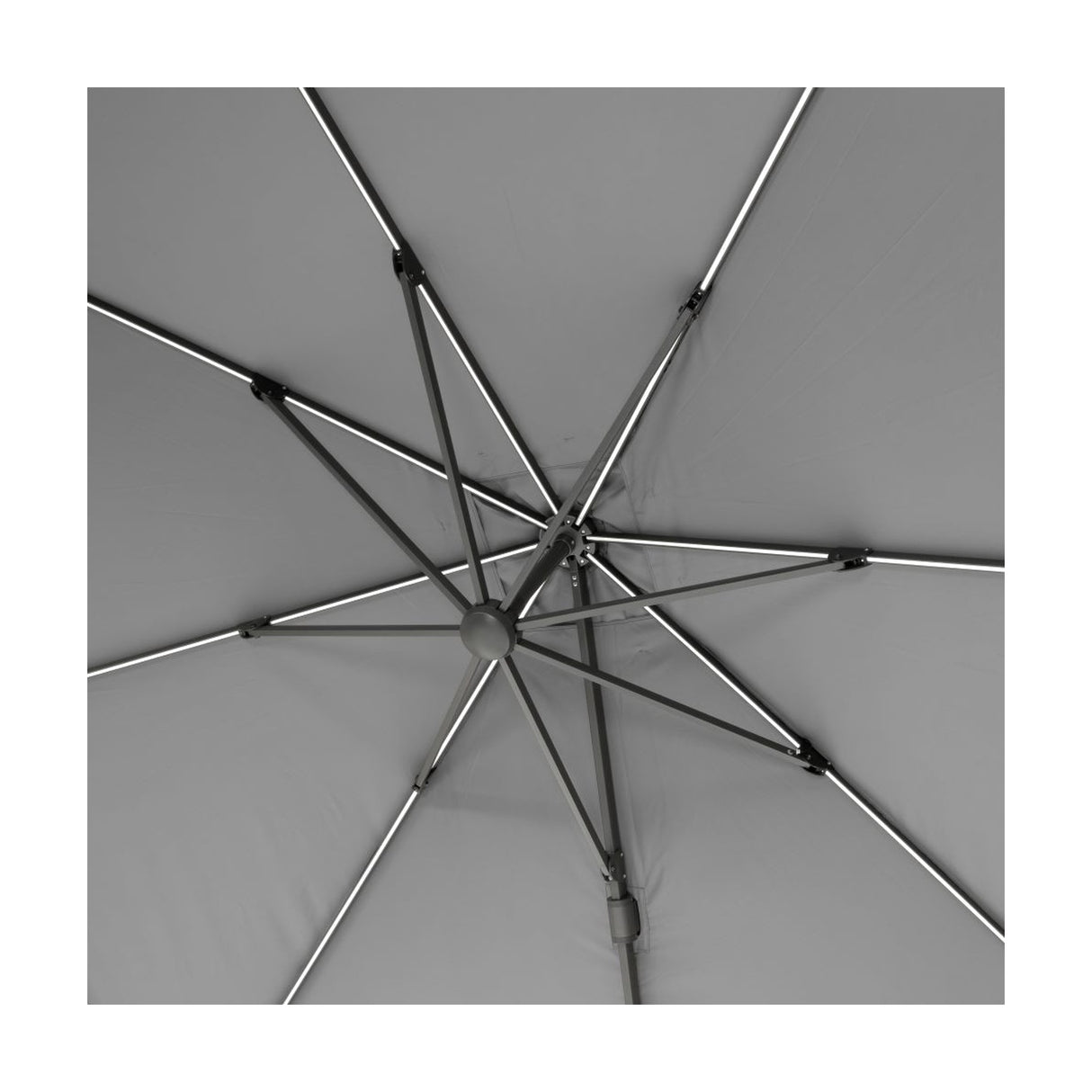 Glow Challenger T2 Luna Grey Cantilever Parasol - 3m