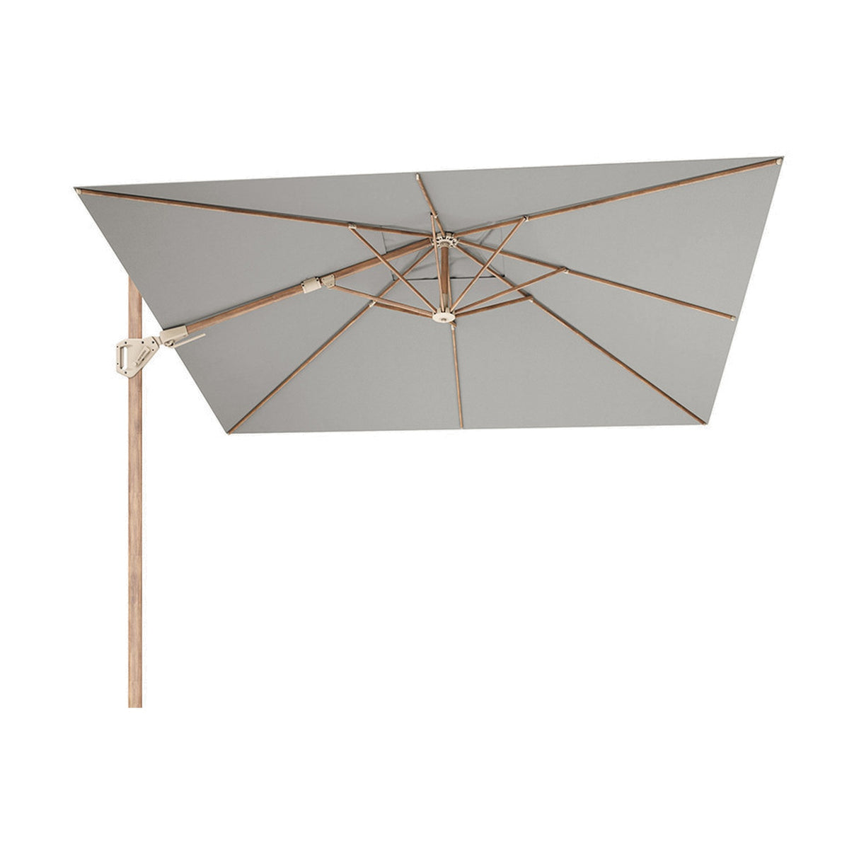 Challenger Teak T2 Premium Manhattan Grey Cantilever Parasol - 3m