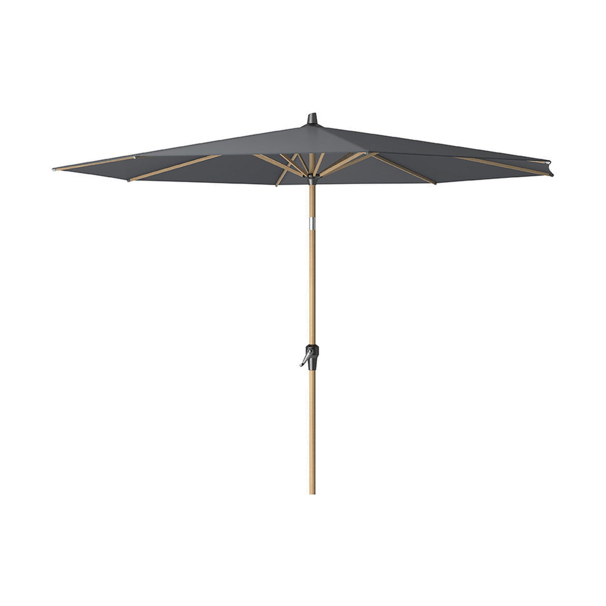 Riva Teak Anthracite Parasol - 3m