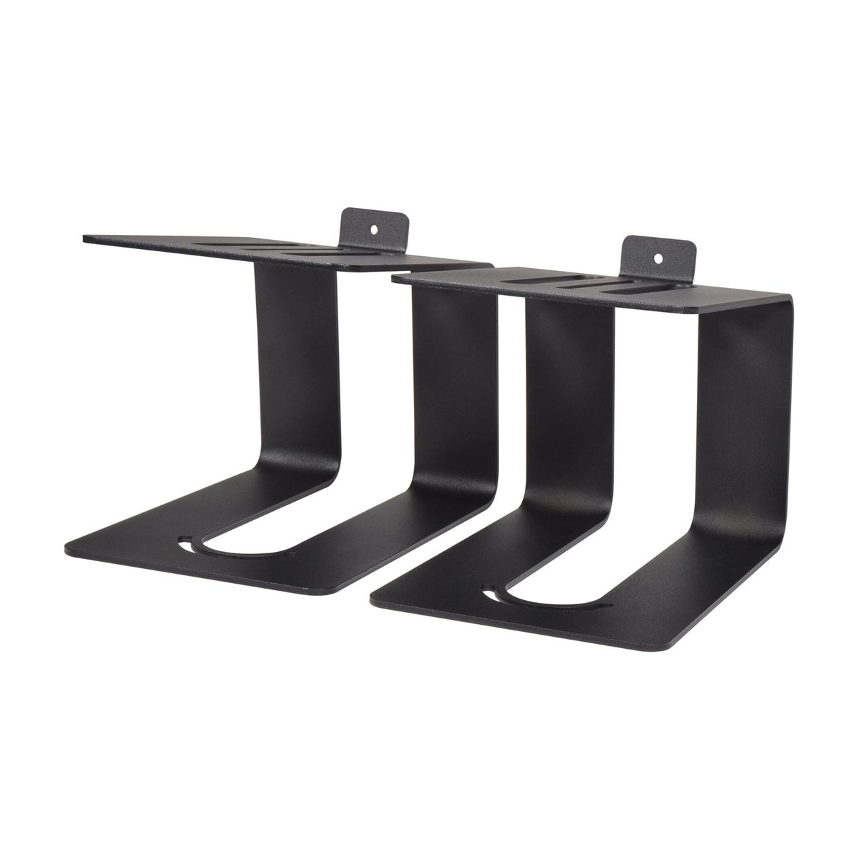 QTX Desktop Speaker Stands, Pair with Foam Pads