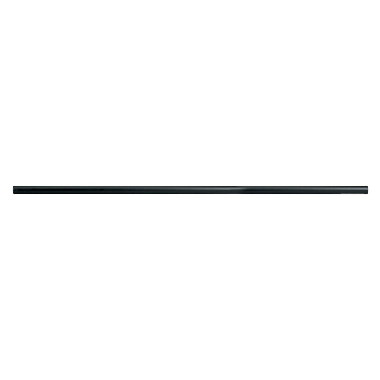 A long, slender black QTX Speaker Pole - 120cm is centered horizontally on a plain white background.