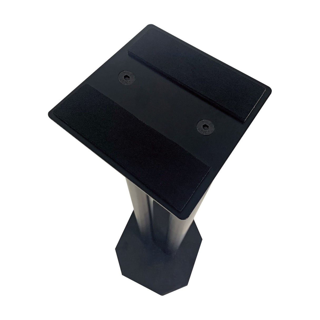 QTX Studio Monitor Stands 50cm - Pair, Steel with Floor Spikes