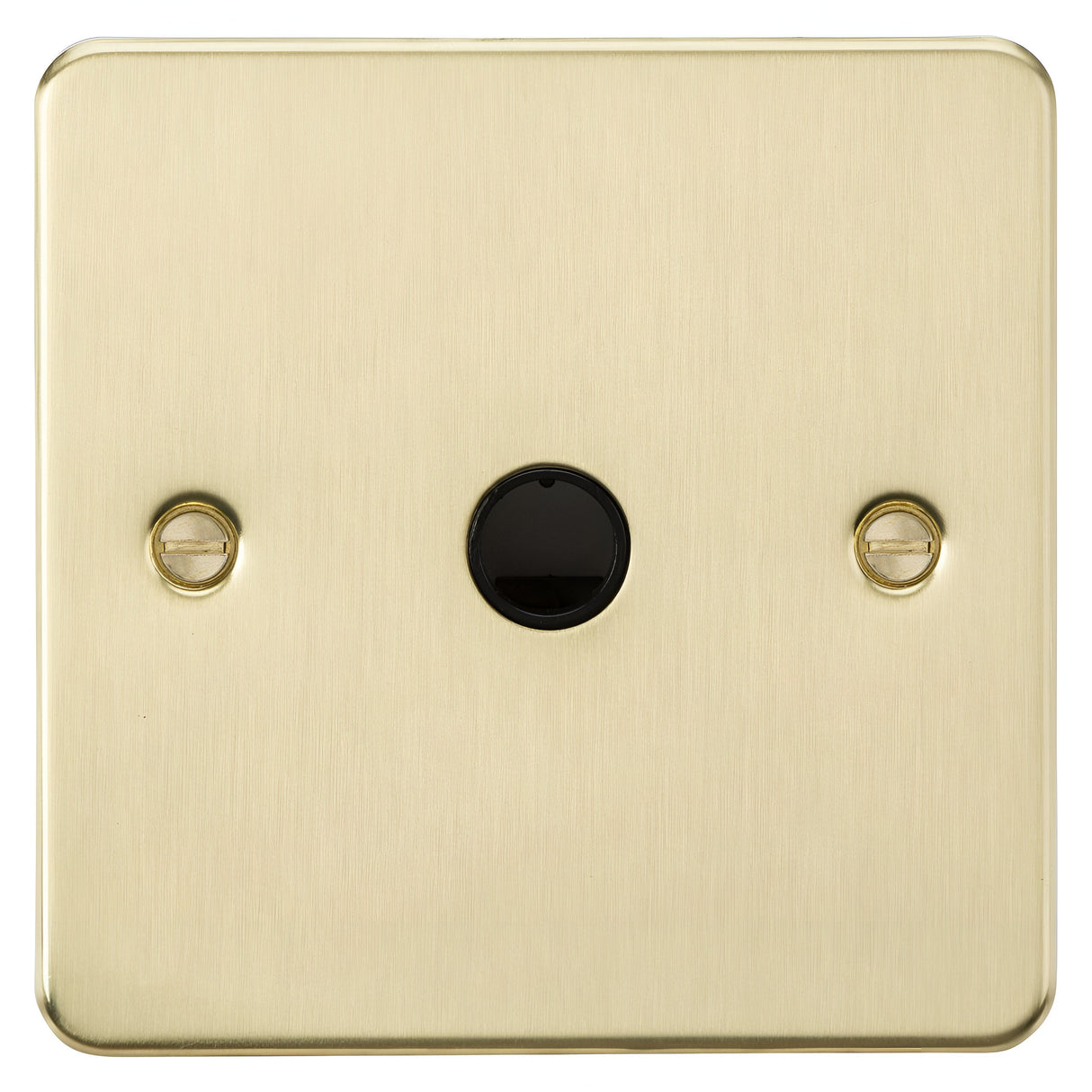 20A Flex Outlet Plate - Brushed Brass