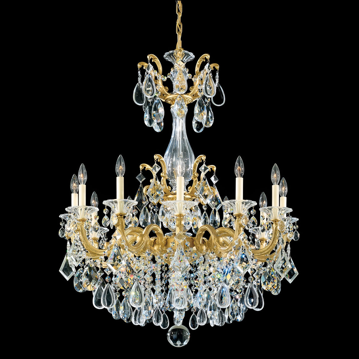 Vienna 12 Light K9 Crystal Chandelier