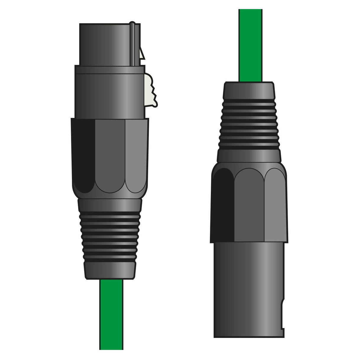 Citronic Classic Microphone Lead XLR Female To Male 6.0m - Green