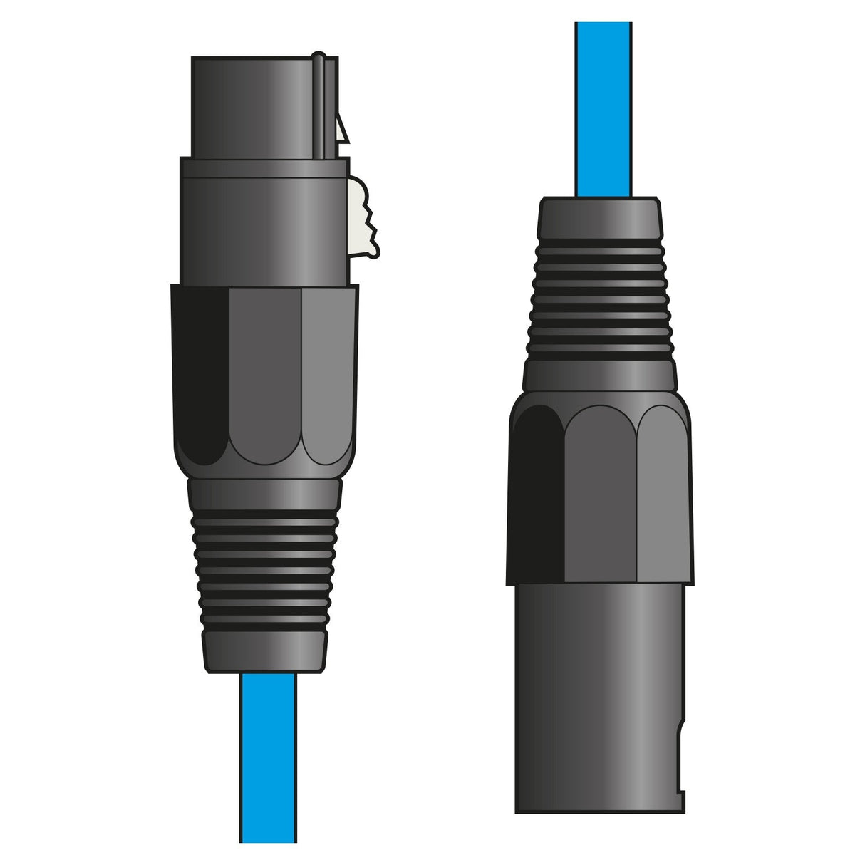 Citronic Classic Microphone Lead XLR Female To Male 12.0m - Blue