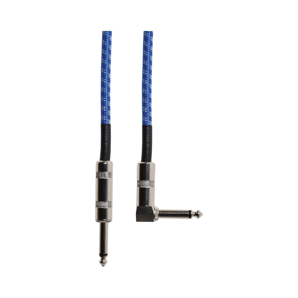 Citronic Retro Braided Guitar Lead 3m Blue/White Cable