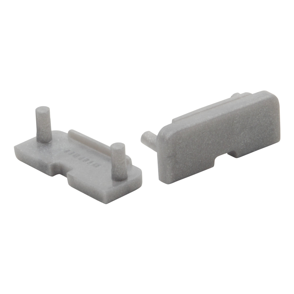 End Cap for D LED Profile Channel - 2 Pack Grey