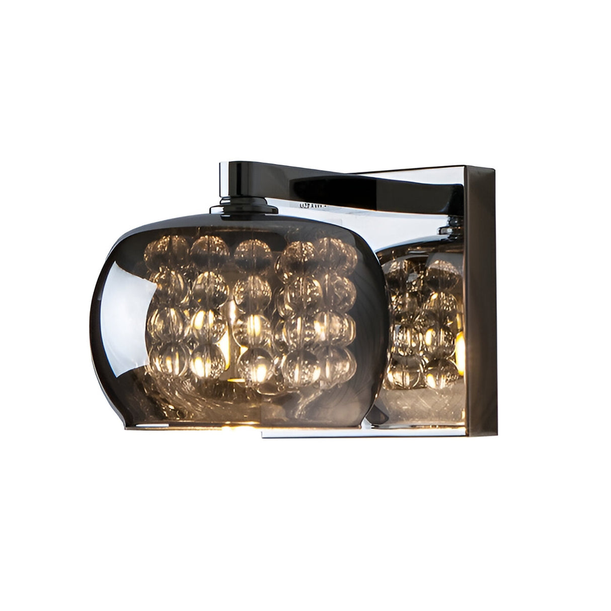 Arian Crystal/Glass Wall Light - Brown